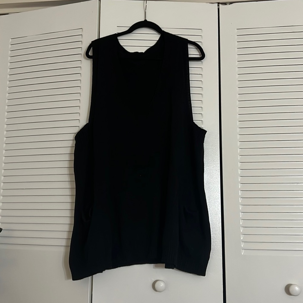 Oversized sweater vest